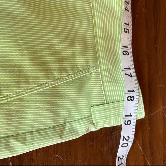 NWT Cutter & Buck Golf Shorts green pinstriped size 36 DryTech - Picture 11 of 14